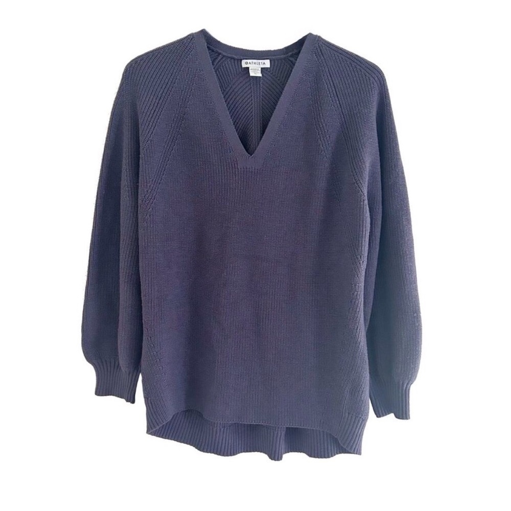 Athleta En Route Hanover Ribbed Sweater Sz XL